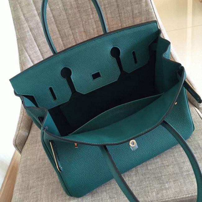 1:1 Copy H**me5 Birkin 30cm Bag in Malachite Shade
