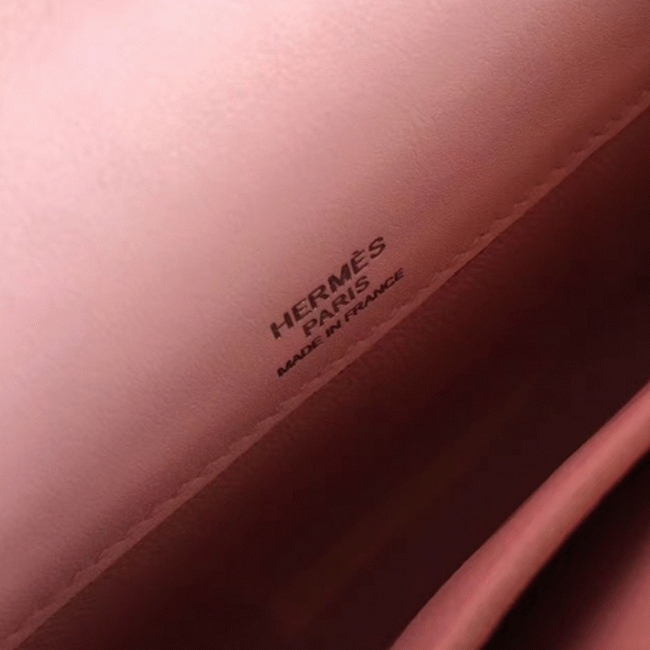 Rose Dragee Swift Knockoff H**me5 Kelly Cut Clutch Soft Pastel Bag