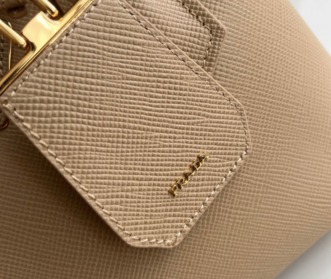 Beige Pra*a Double Mini Bag Fake