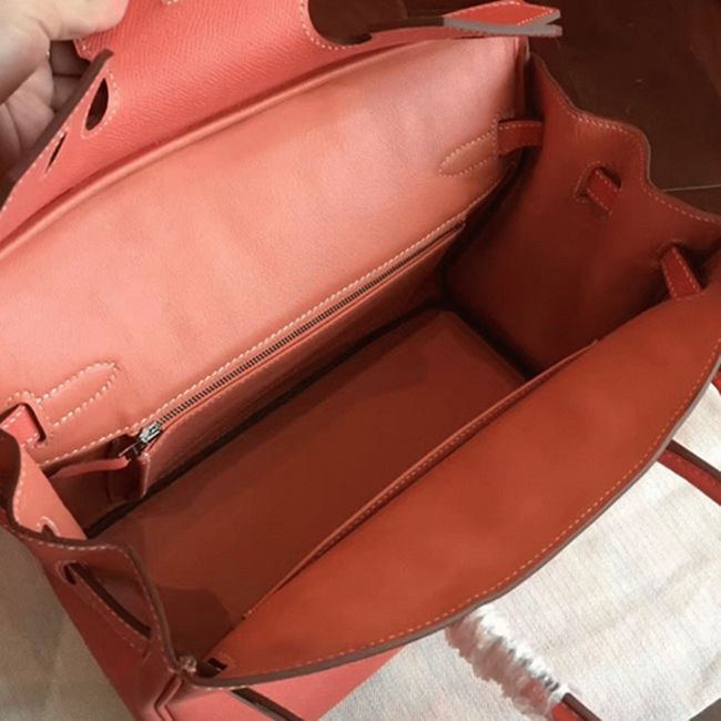 1:1 High-End Orange H**me5 Birkin 30cm Counterfeit Bag
