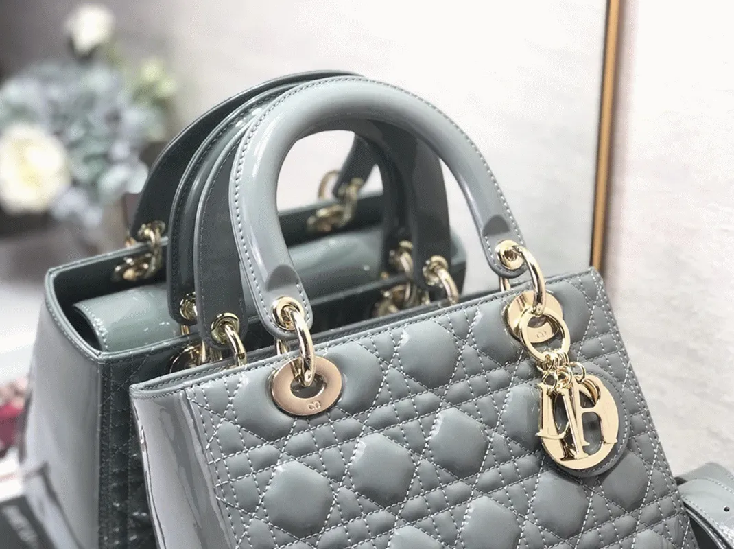 D10r Lady D10r Medium Bag Imitation in Grey