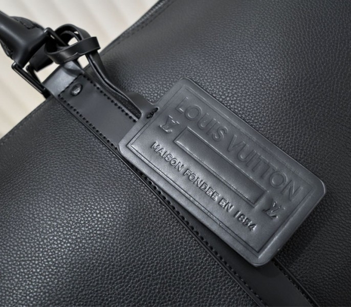 L0vis Vvtt0n Aerogram Keepall Bandouliere 50 Travel Bag In Black