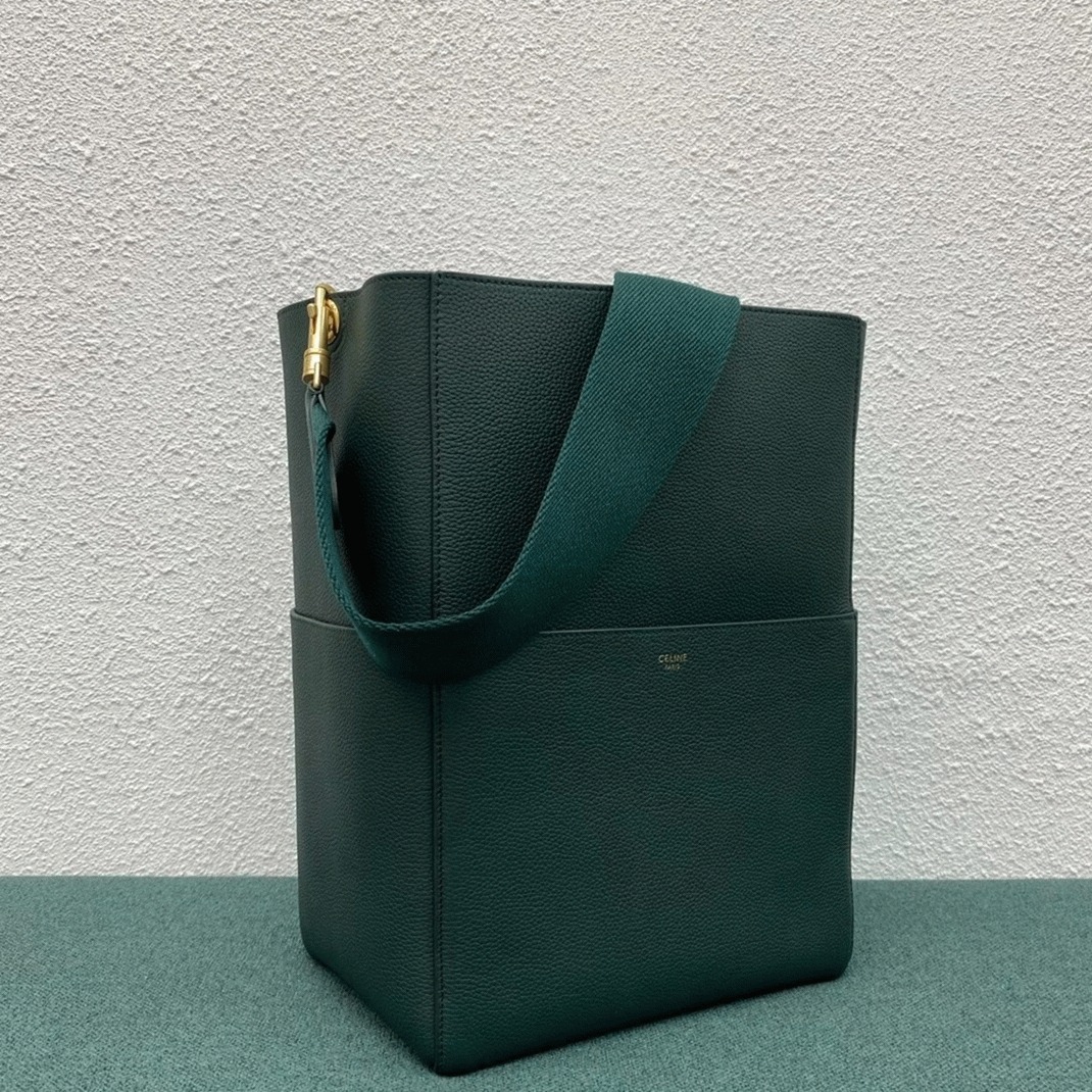 Top Quality Knockoff Ce1i*e Sangle Bucket Bag In Amazone Grained Calfskin