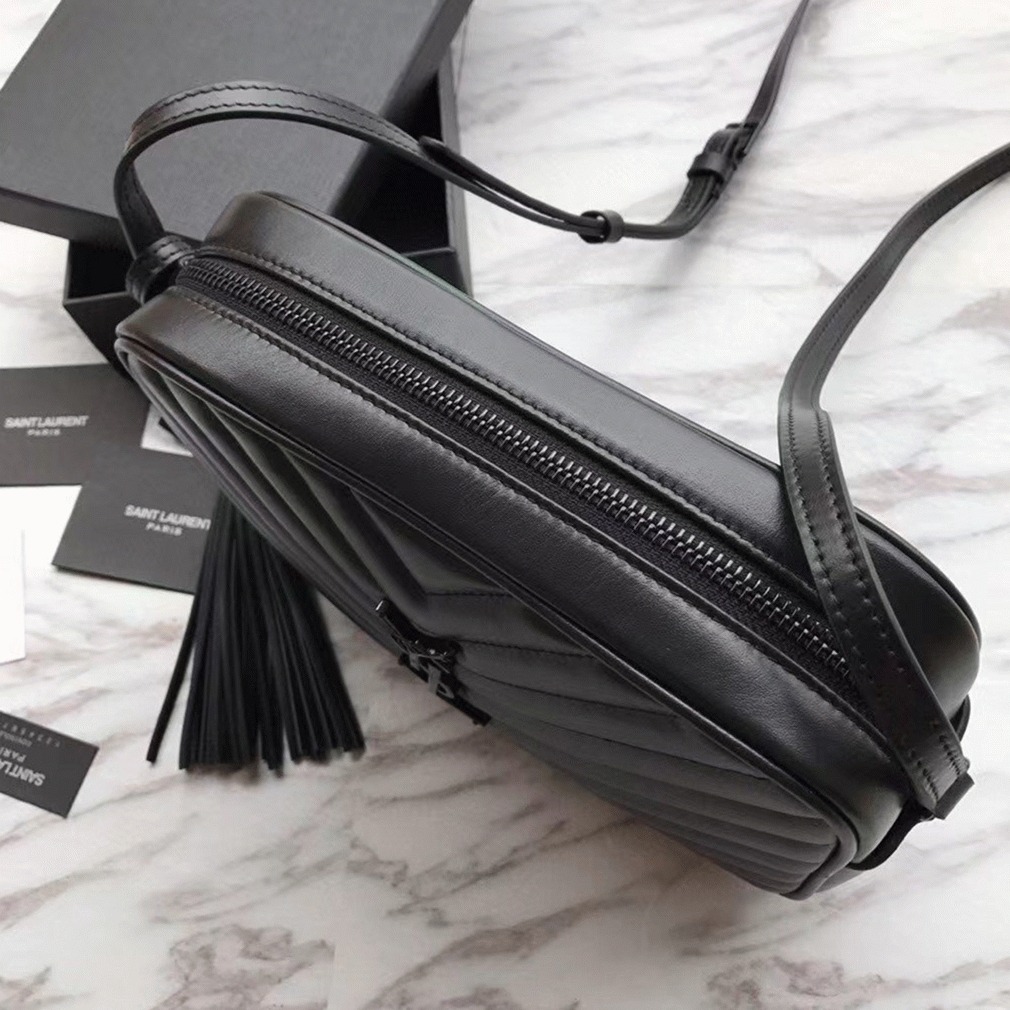 Fake Sa1nt Lau*nt Lou Camera Bag Black