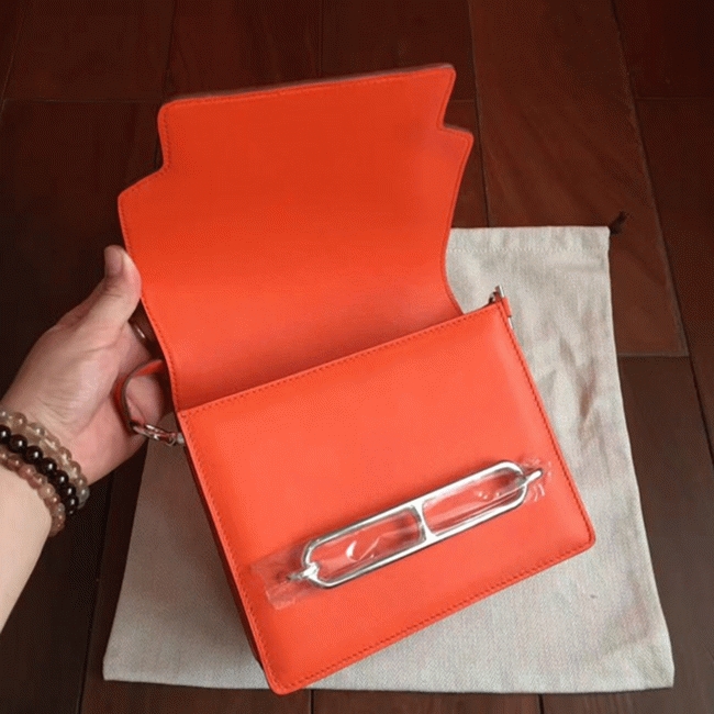 Fake H**me5 Mini Sac Roulis Handbag Orange