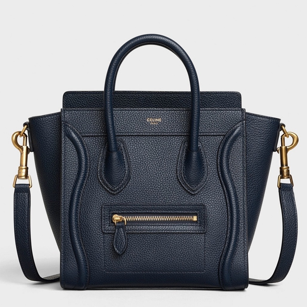 ce1i*e nano lU*gage tote bag imitation in navy blue