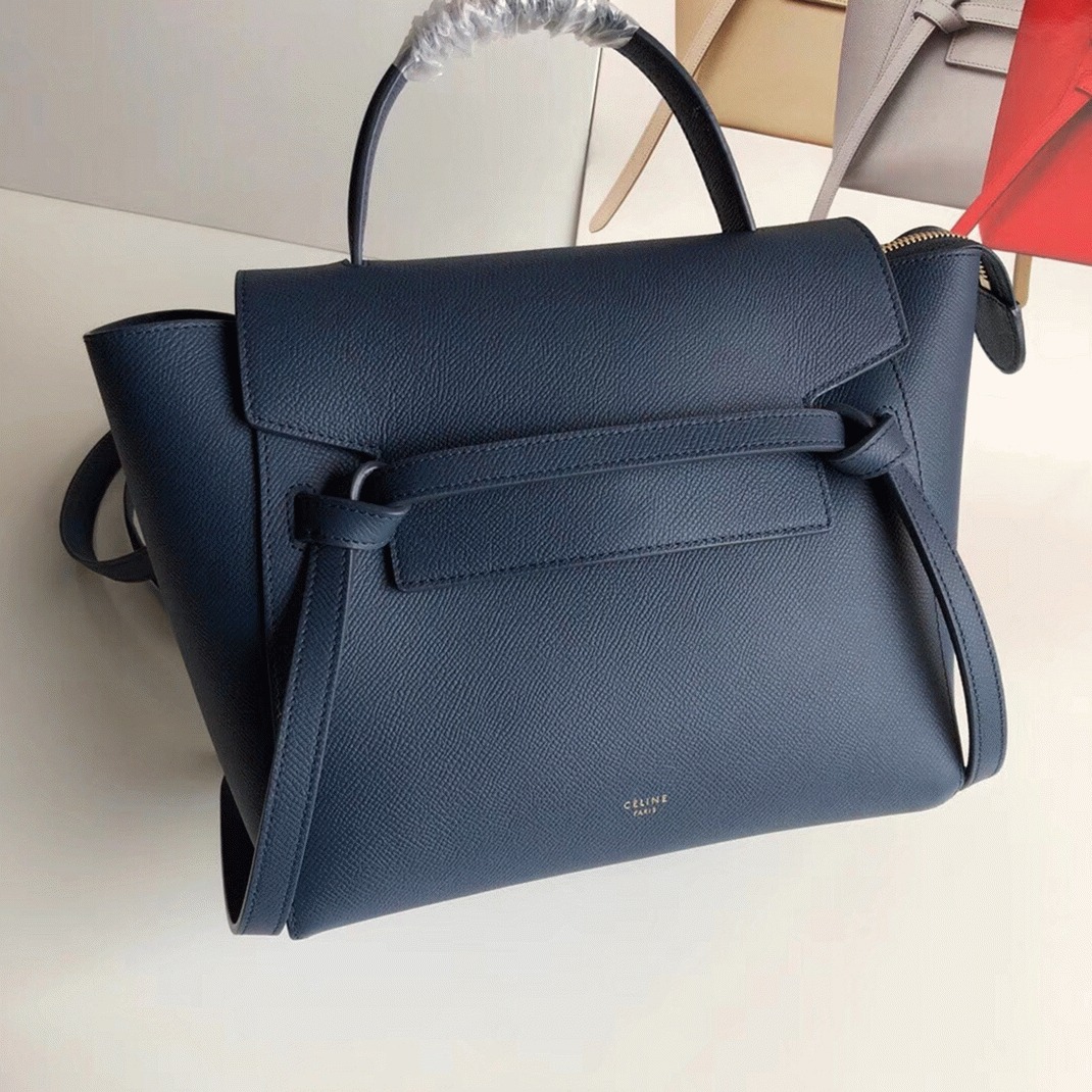 Ce1i*e Micro Belt Bag Knockoff in Navy Blue