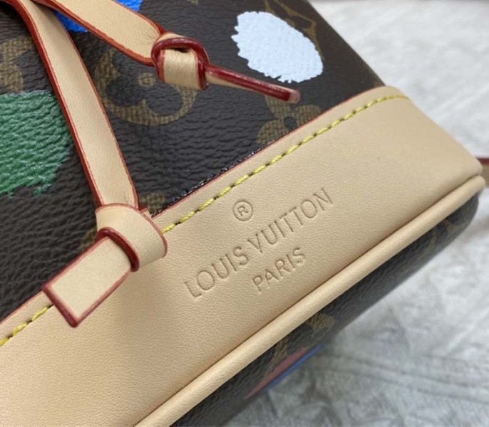L0vis Vvtt0n X YK Monogram Canvas Nano Noe Bag
