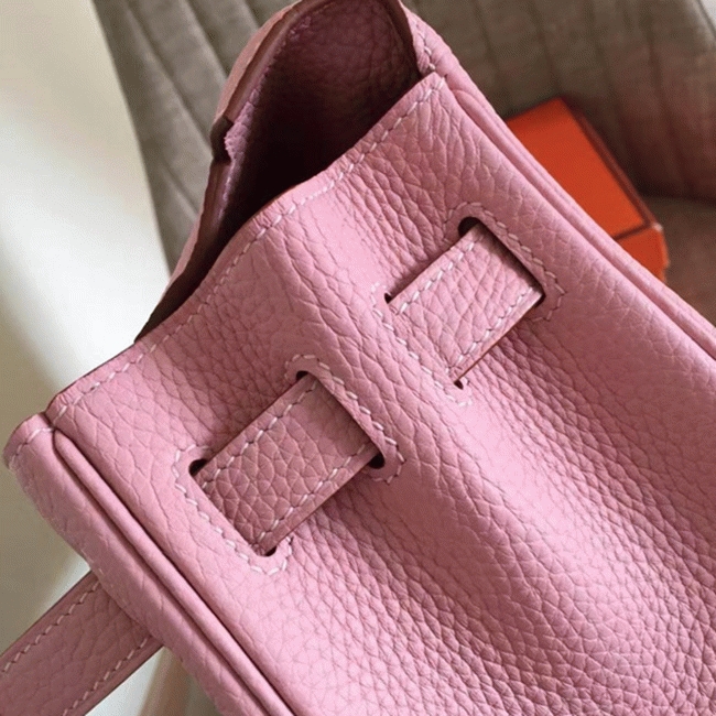 Pink Clemence Replica H**me5 Kelly Retourne 28cm Feminine Handbag