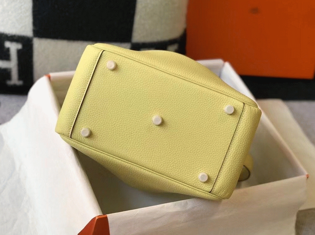 Best replica H**me5 Lindy 30cm bag in jaune poussin hue