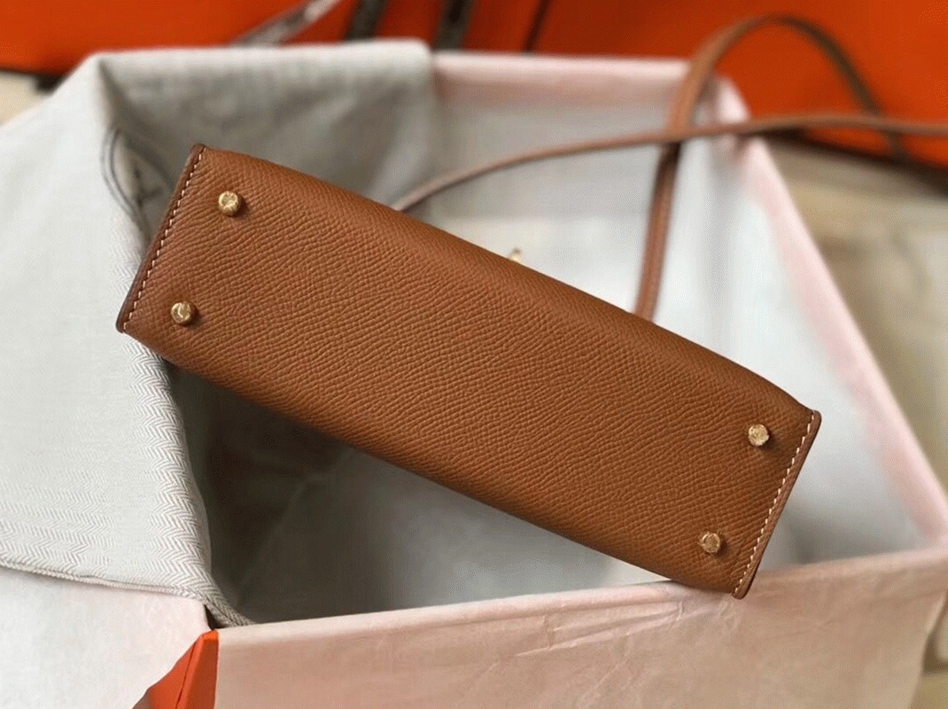 H**me5 Kelly Mini II Bag Replica in Gold