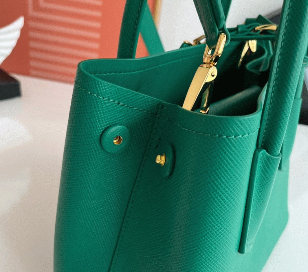 Green Pra*a Double Mini Bag Best Replica