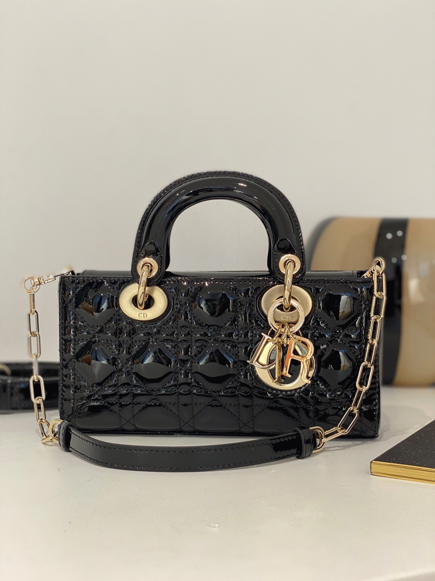 D10r Lady D-Joy Small Bag Fake in Black