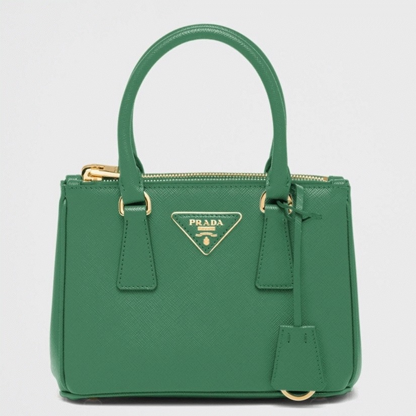 Green Pra*a Mini Galleria Bag Knockoff