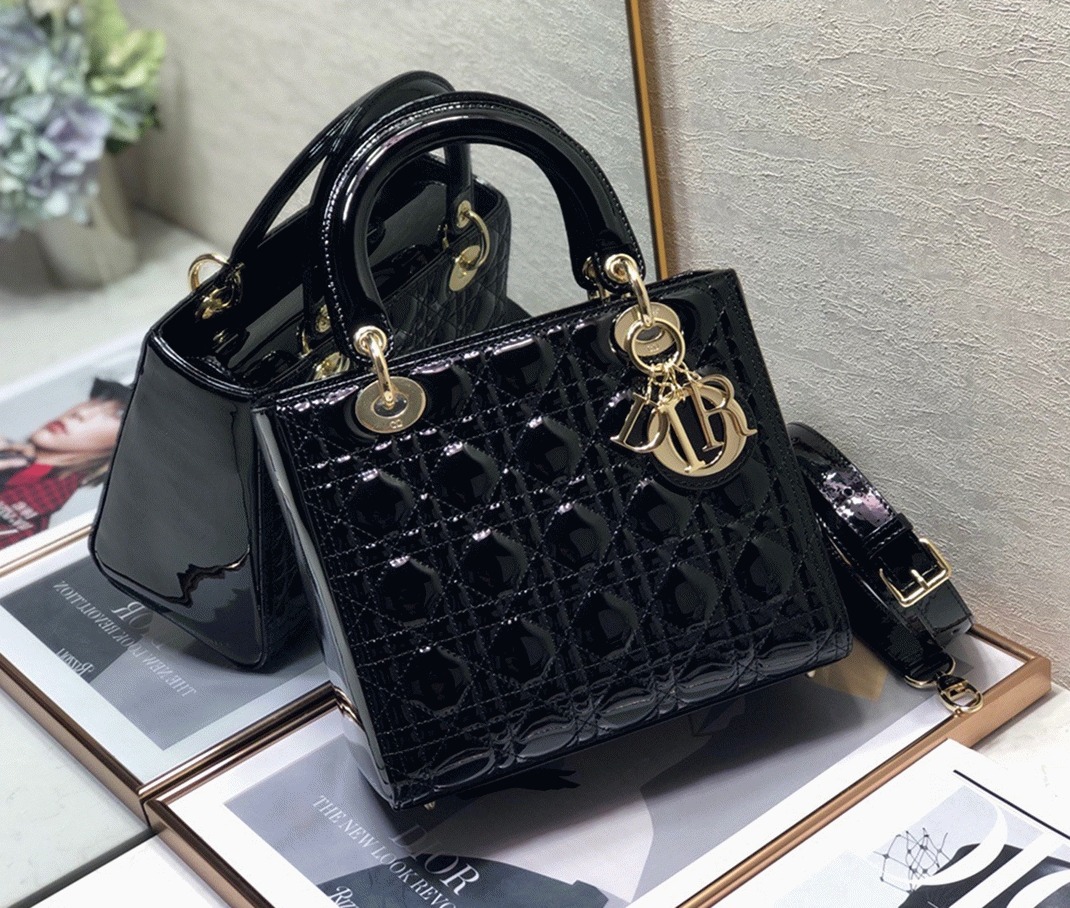 D10r Lady D10r Medium Bag Knockoff in Black