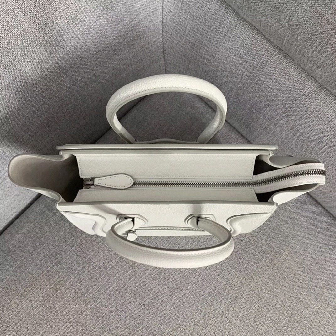 ce1i*e micro lU*gage tote bag fake in white