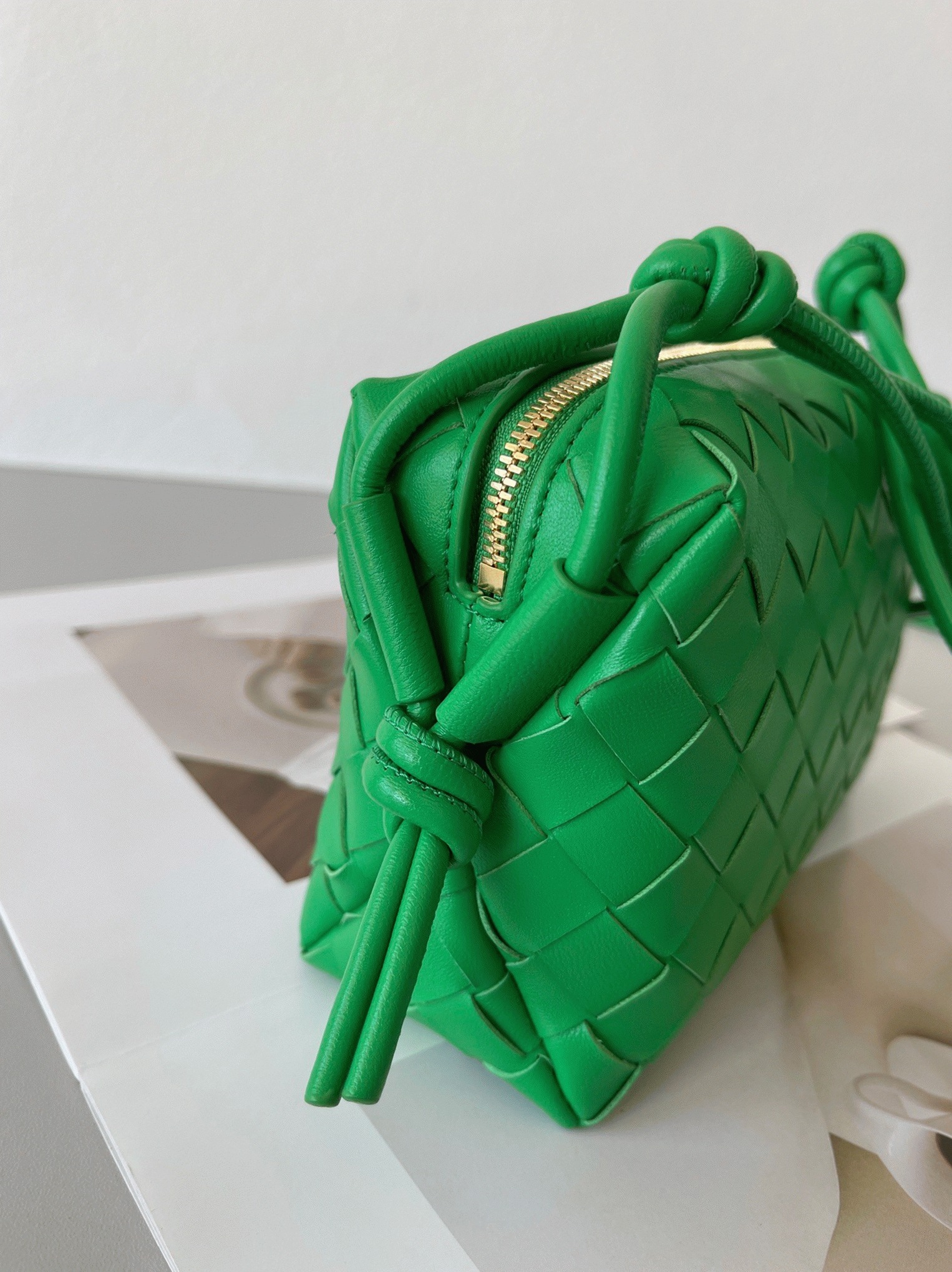 Knockoff B0tt*ga Ven*ta Loop Mini Bag Green