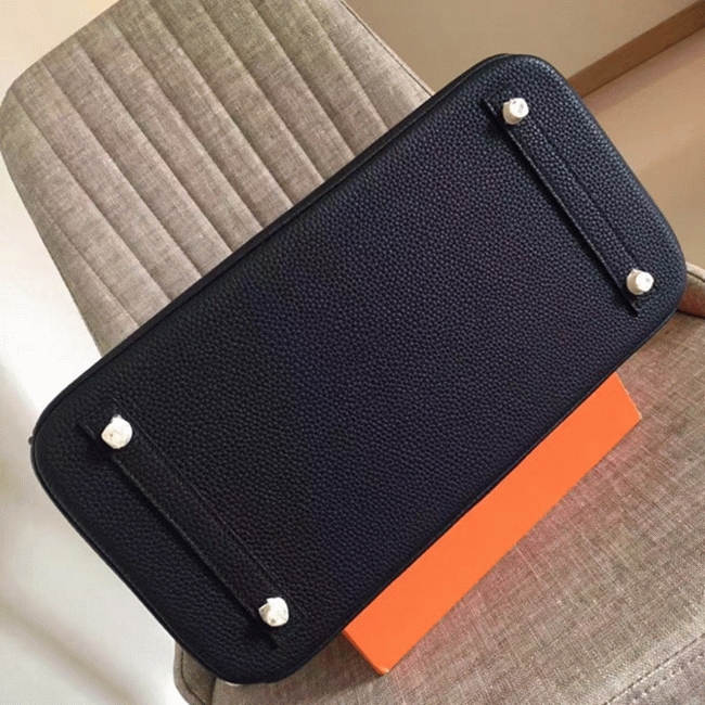 Black Knockoff Designer H**me5 Birkin 35CM Tote