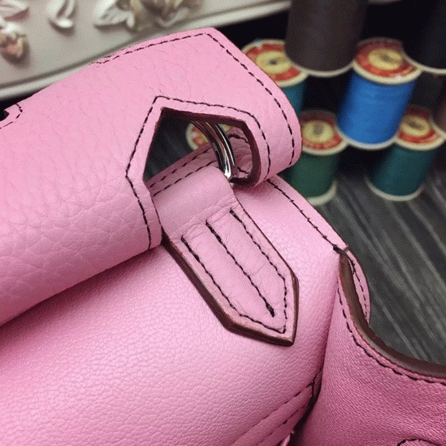 Pink fake luxury H**me5 Jypsiere 34cm handbag