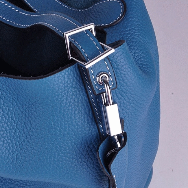 Blue replica H**me5 Picotin Lock handbag