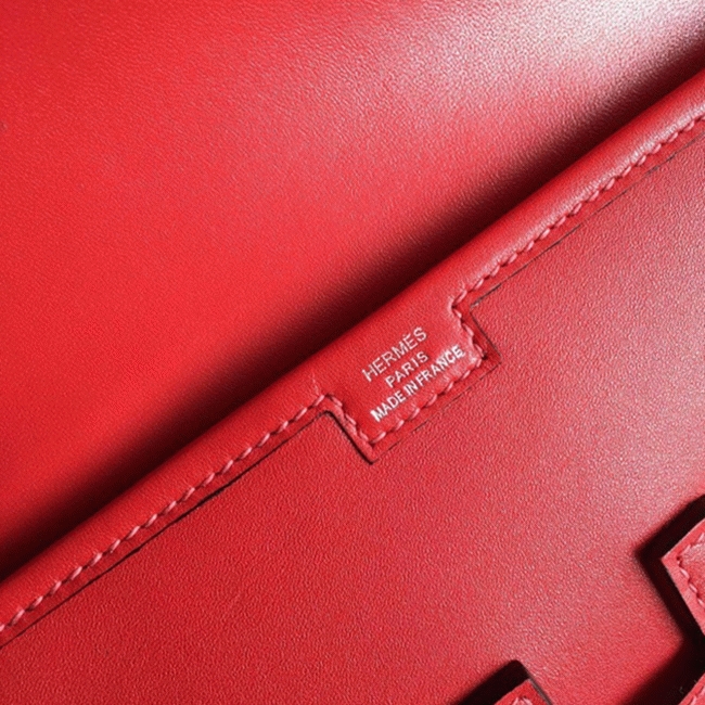 Top quality red replica H**me5 Jige Elan 29 clutch bag