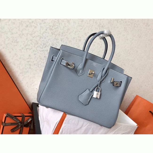 H**me5 Birkin 25cm Blue Lin High-End Copy