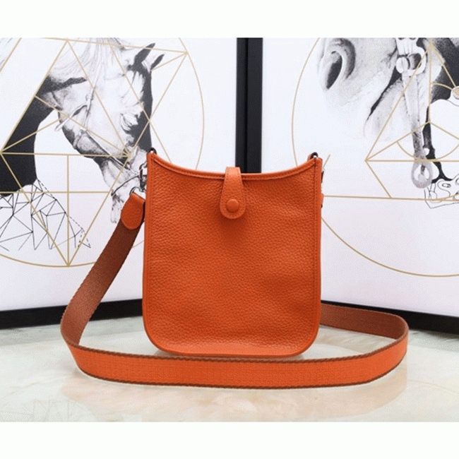 Orange Evelyne II TPM Bag Fake Luxury H**me5 Small Messenger