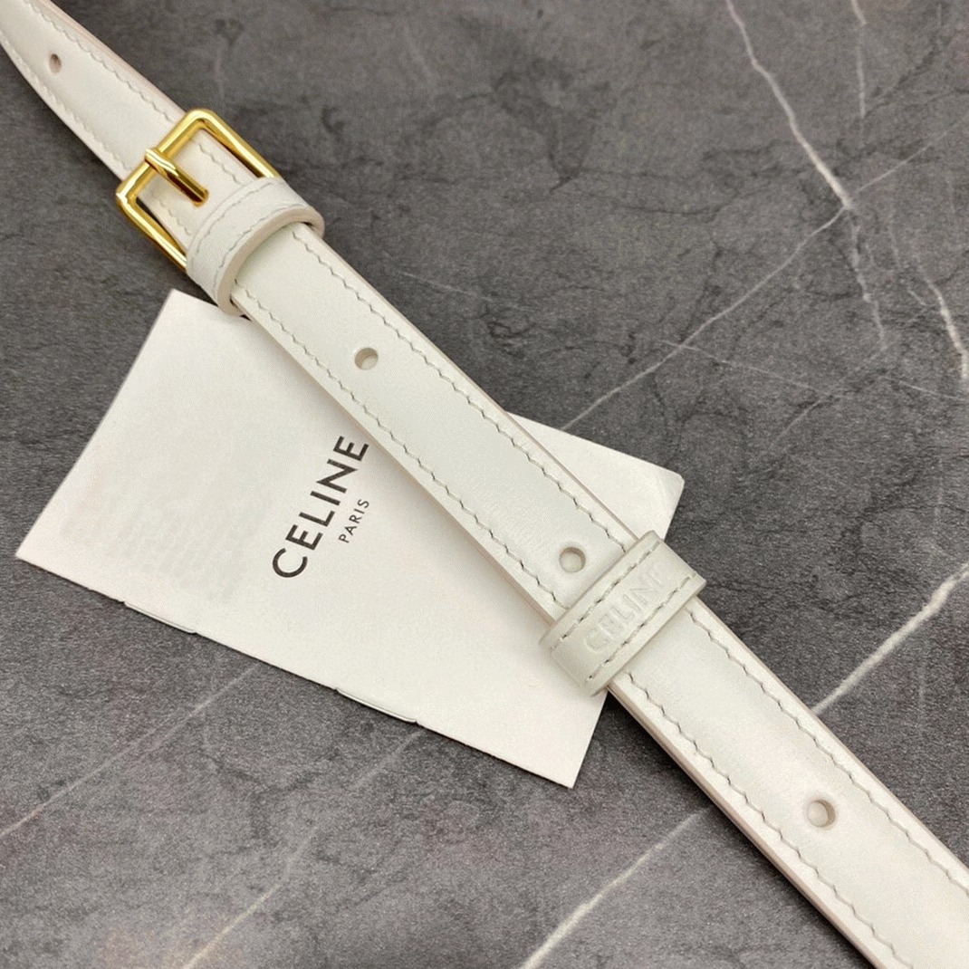 Top Quality Fake Ce1i*e Triomphe Teen Bag In White