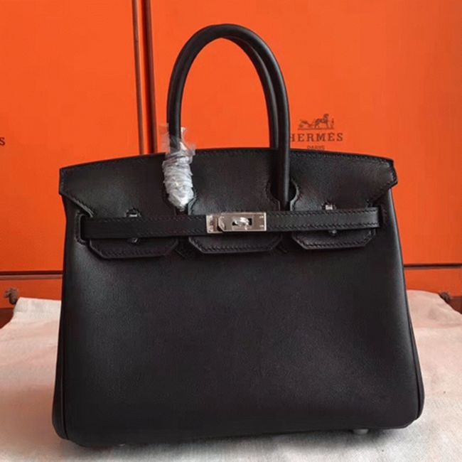 Black Imitation Luxury H**me5 Birkin 30cm Purse