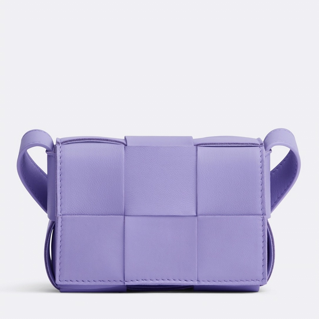 Top Quality Knockoff B0tt*ga Ven*ta Candy Cassette Bag In Wisteria