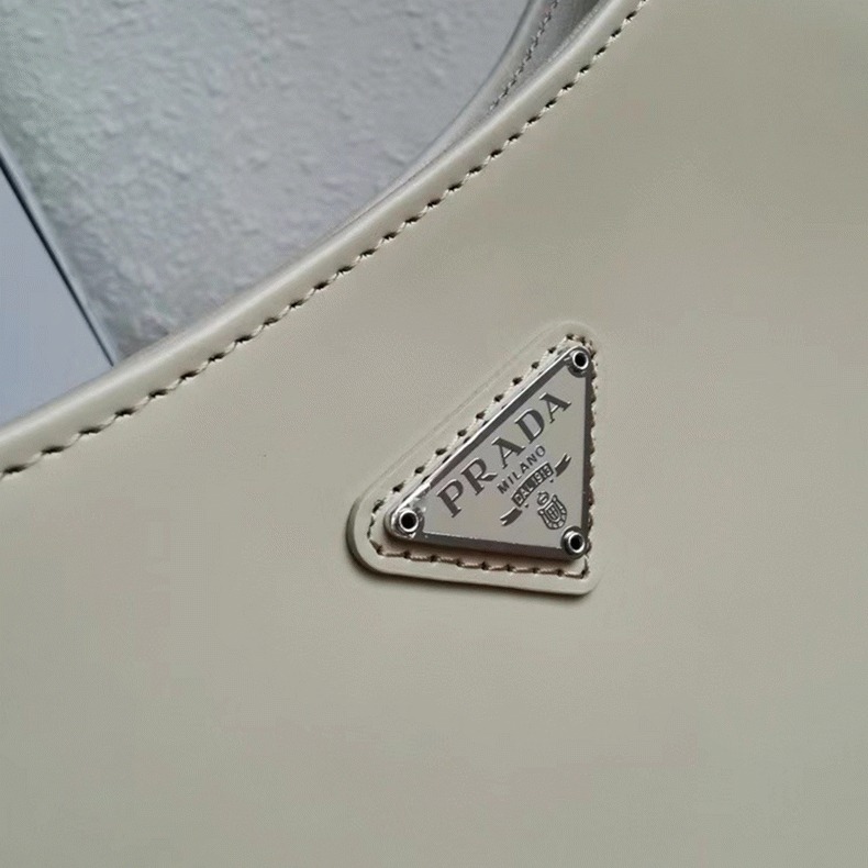 Beige Pra*a Cleo Large Bag Replica