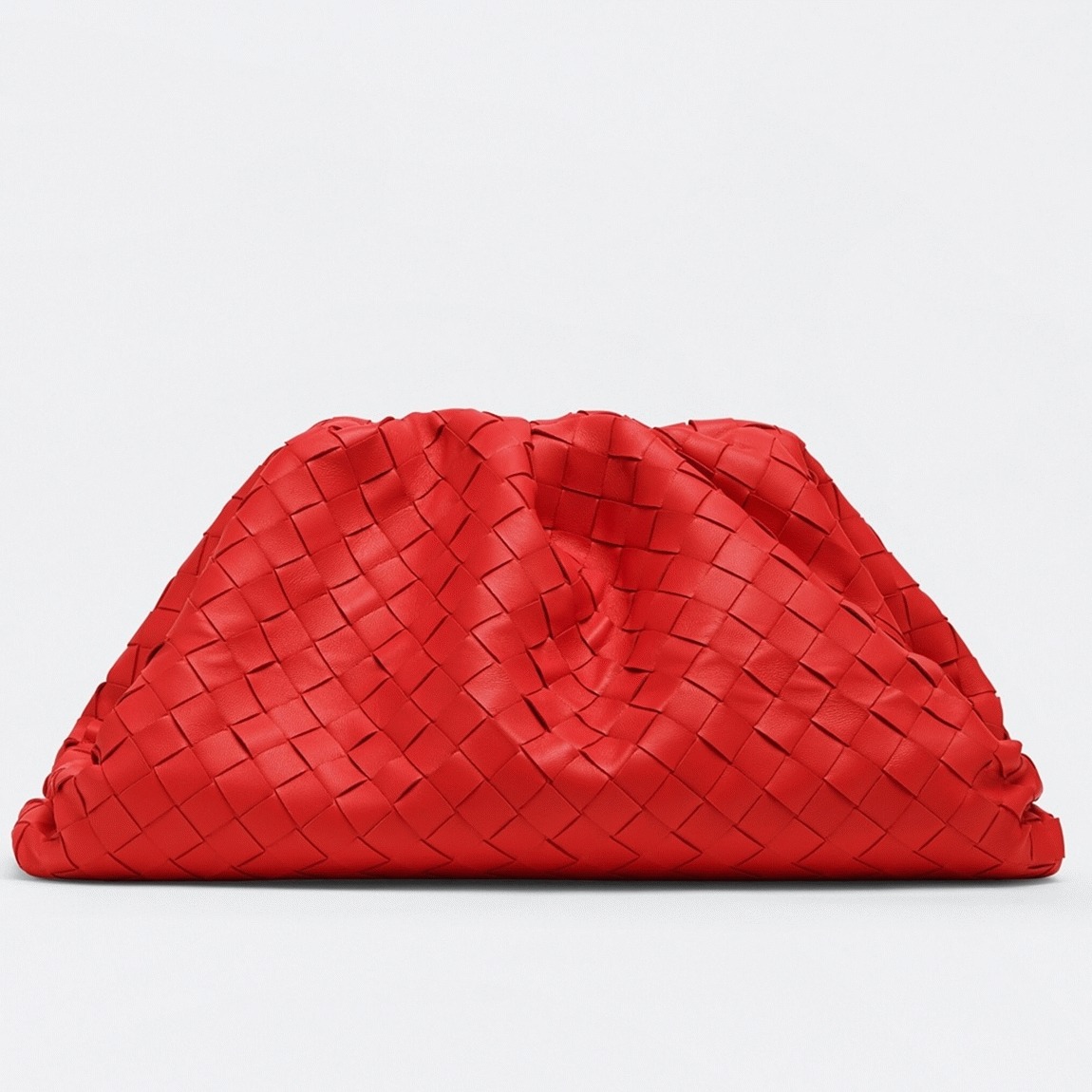 Fake B0tt*ga Ven*ta Large Pouch Clutch Bag Red
