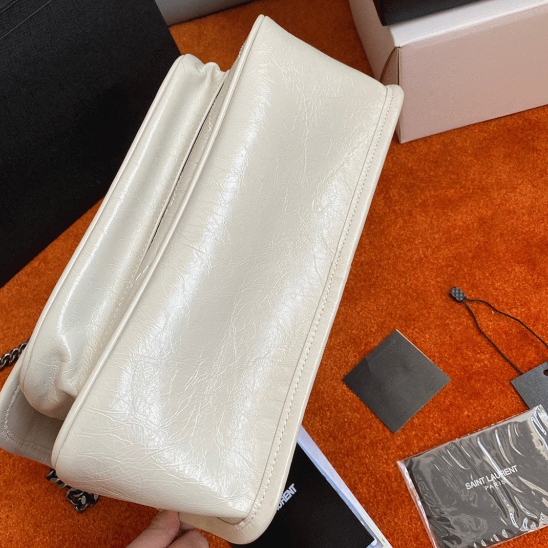 Replica Sa1nt Lau*nt Niki Medium Chain Bag White