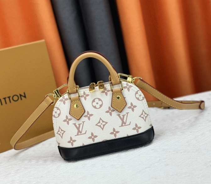 L0vis Vvtt0n Monogram Dune Canvas Nano Alma Bag