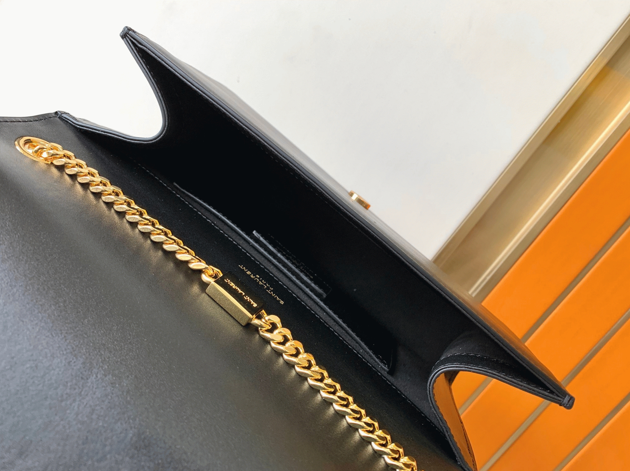 Fake Sa1nt Lau*nt Kate Small Chain Bag Black