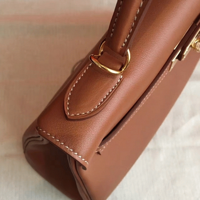 Brown Swift Fake H**me5 Kelly Retourne 32cm Soft Leather Handbag