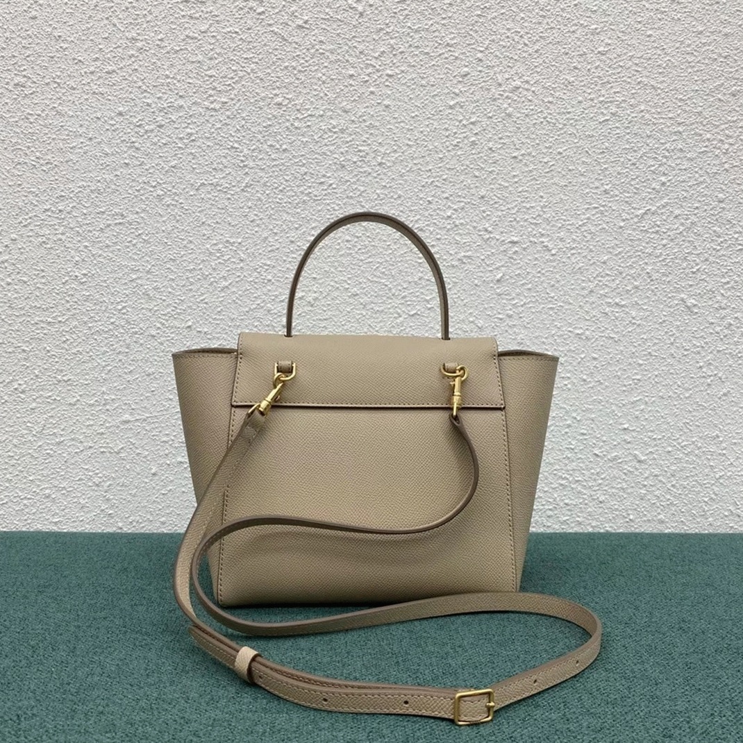 Ce1i*e Belt Nano Bag Knockoff in Light Beige