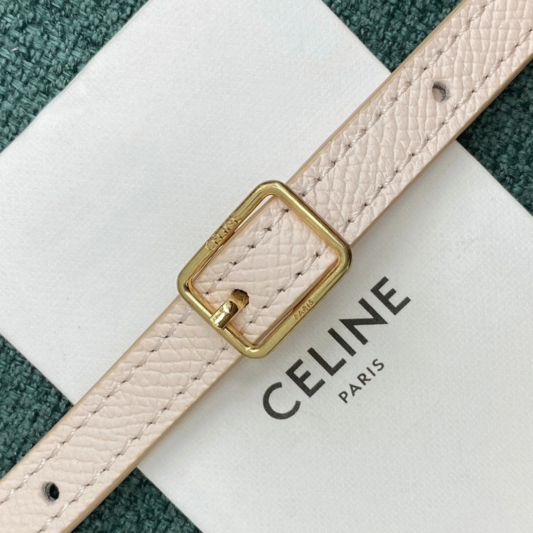 Ce1i*e Belt Nano Bag Faux in Pale Pink
