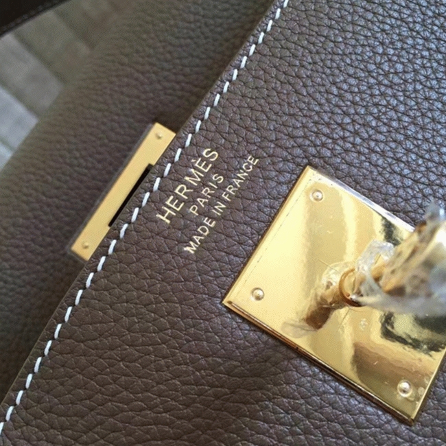 Etoupe Clemence Copy Top Quality H**me5 Kelly Retourne 32cm Bag