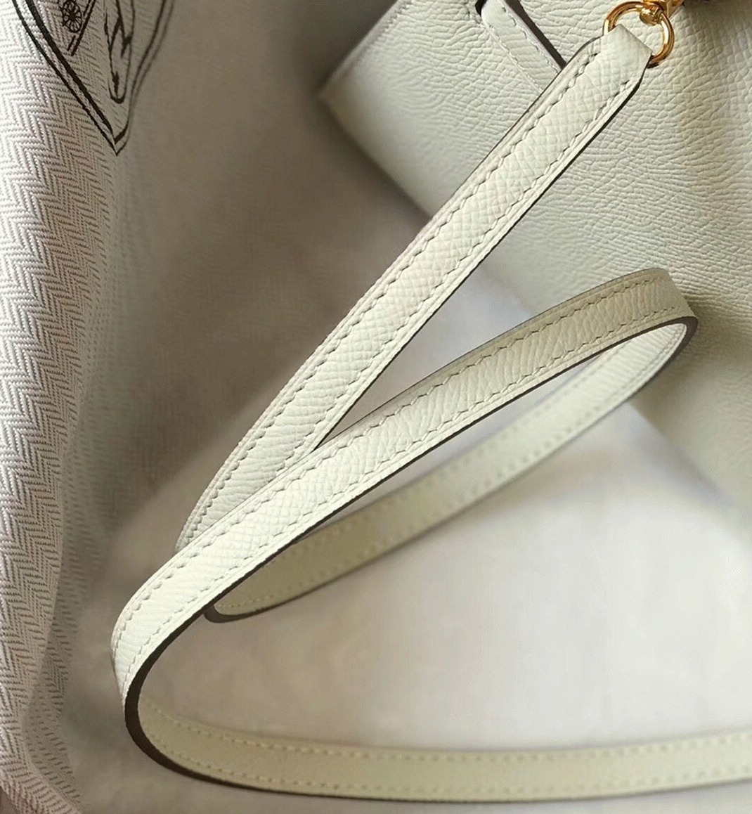 H**me5 Kelly Mini II Bag Replica in White