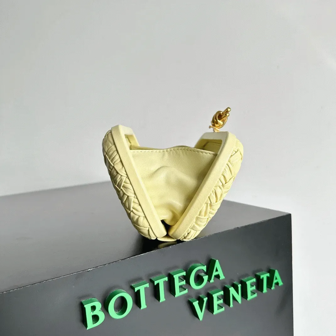 Fake B0tt*ga Ven*ta Knot Minaudiere Clutch Ice Cream Foulard