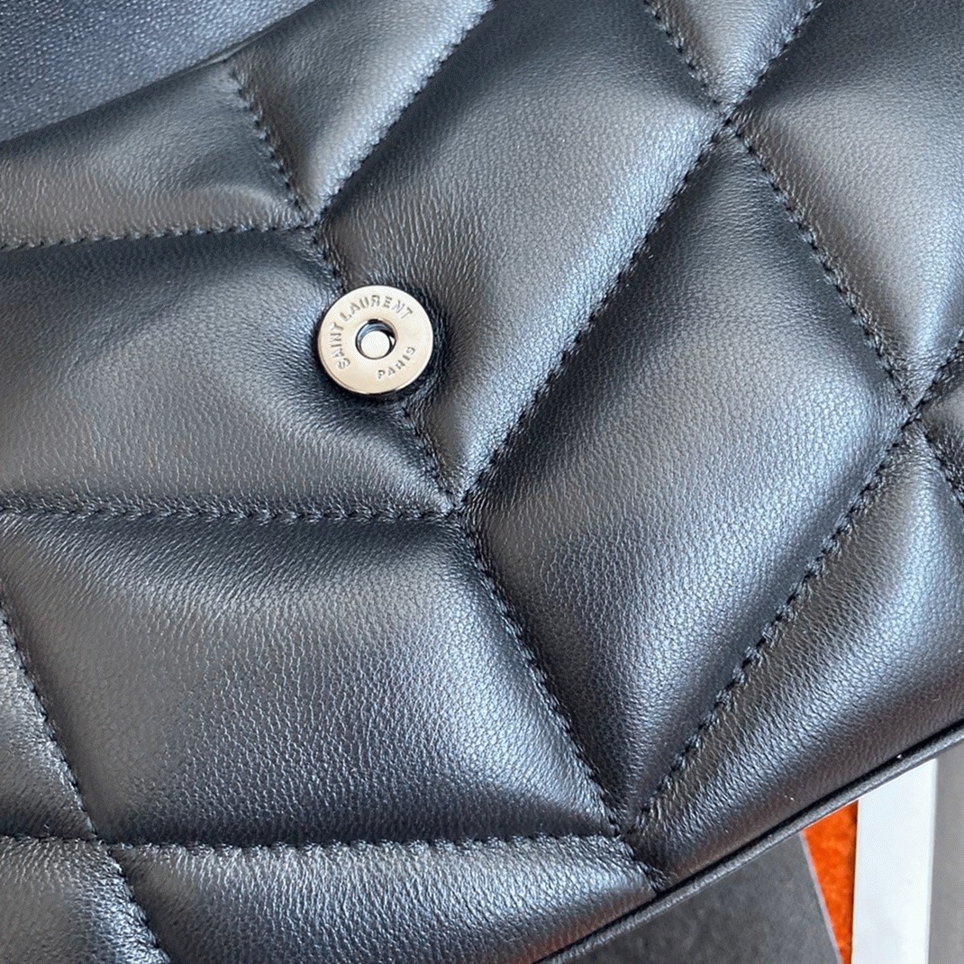 Replica Sa1nt Lau*nt Puffer Small Chain Bag Noir Lambskin