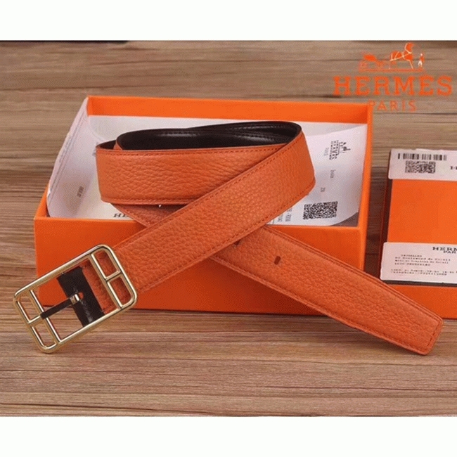 Orange cape cod 32 reversible AAA fake H**me5 belt