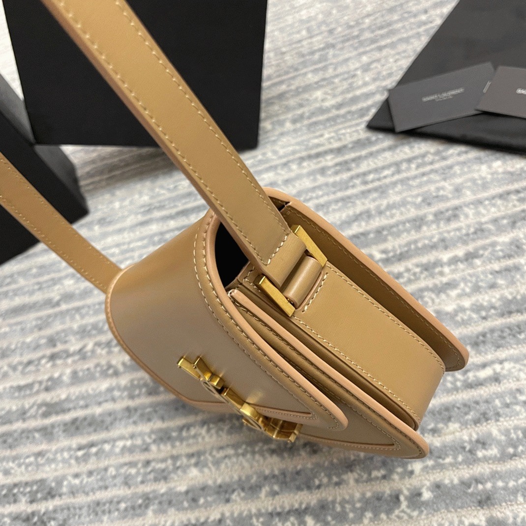 Replica Sa1nt Lau*nt Small Solferino Bag Dark Beige Calfskin