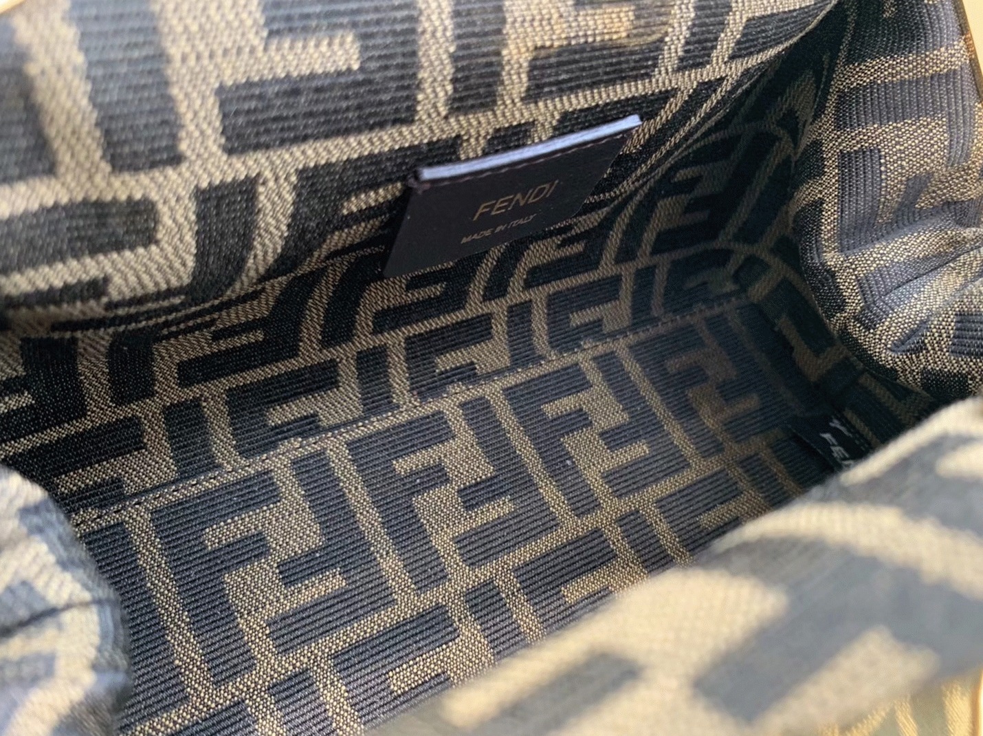 Top Quality Fake F**di First Small Bag In Light Brown