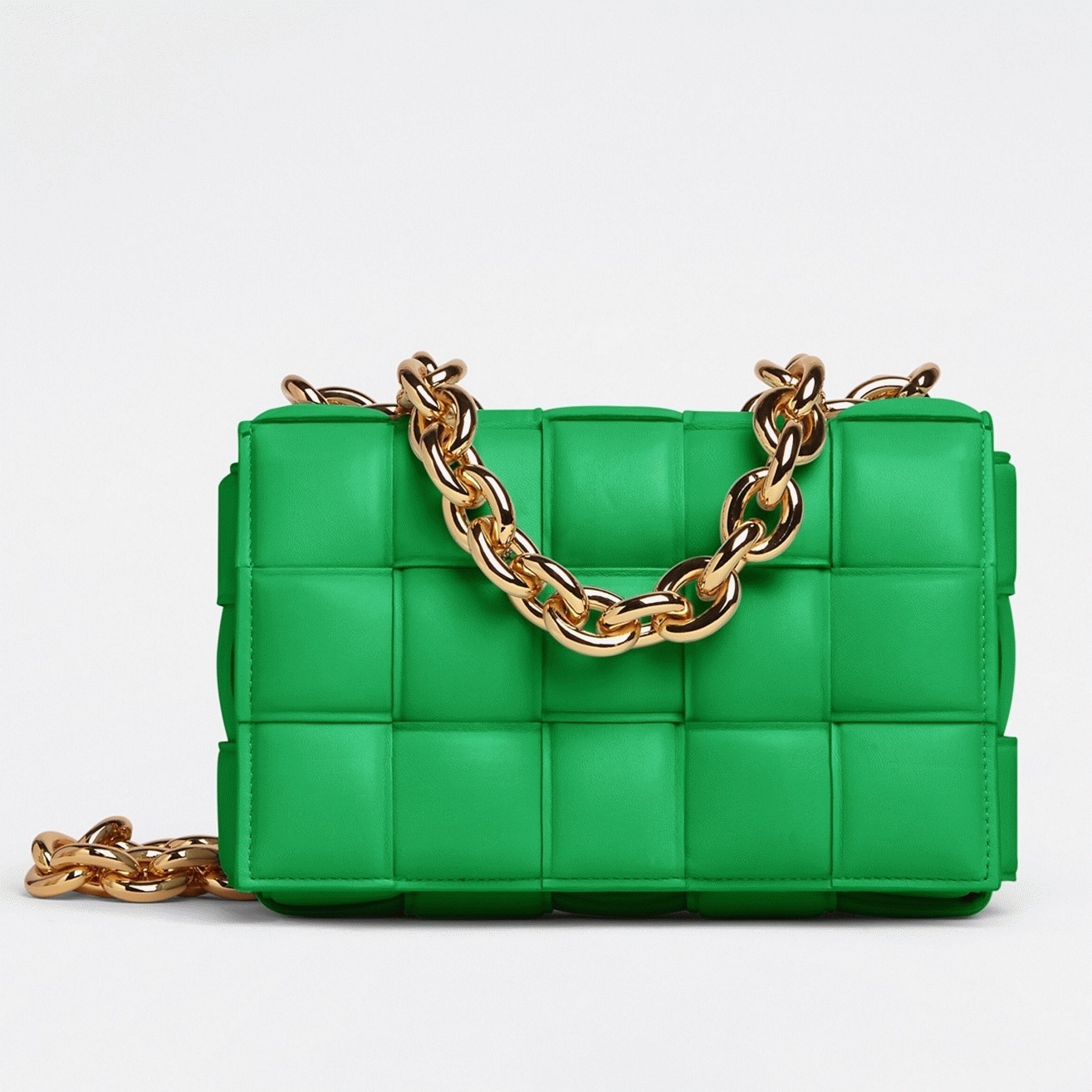 Top Quality Fake B0tt*ga Ven*ta Chain Cassette Bag In Parakeet