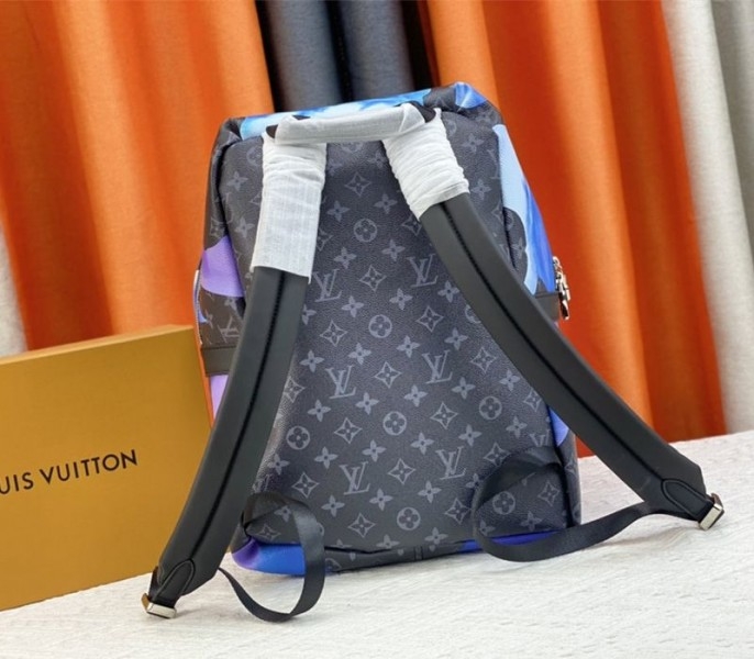 L0vis Vvtt0n Monogram Eclipse Discovery Backpack In Blue Sunrise