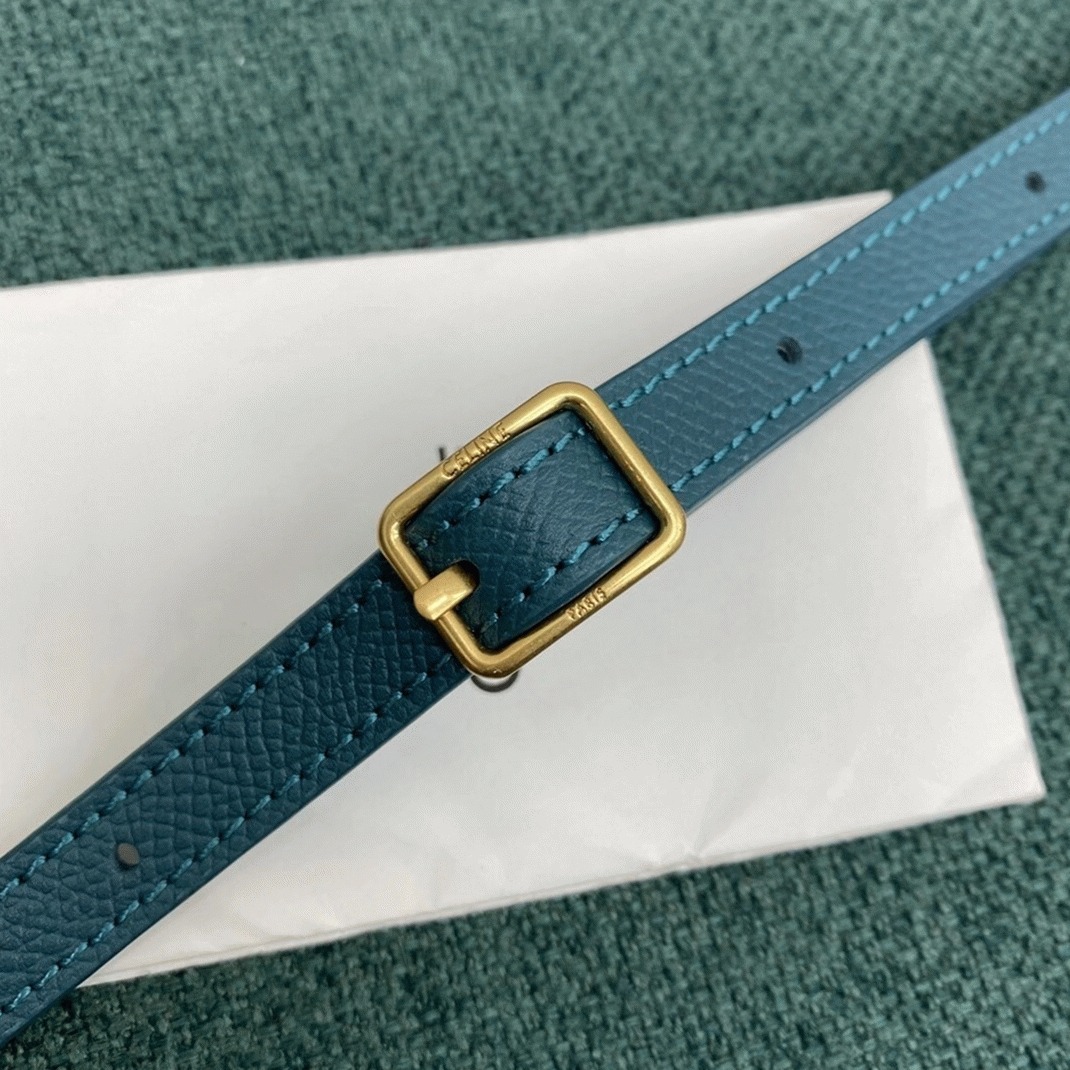 Ce1i*e Belt Nano Bag Imitation in Prussian Blue