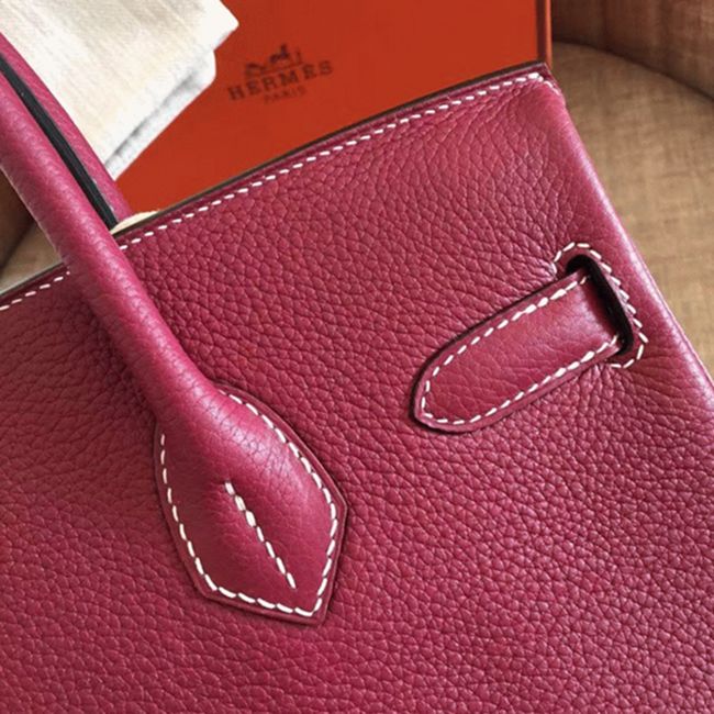 Ruby Color AAA Replica H**me5 Birkin 30cm Handbag