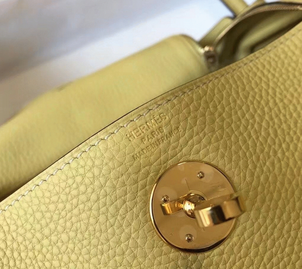 Replica H**me5 Lindy bag 26cm in jaune poussin